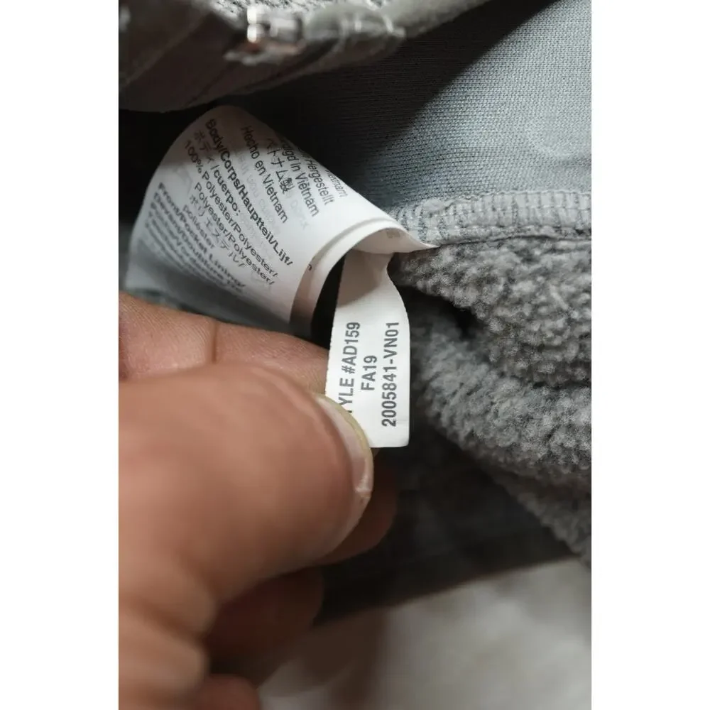J.Crew Nordic Polartec Full-Zip Fleece Jacket Mens Large Gray Long Sleeve